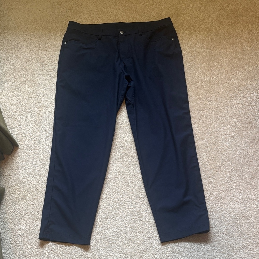 lululemon athletica Men's Dark Navy Stretch Chinos